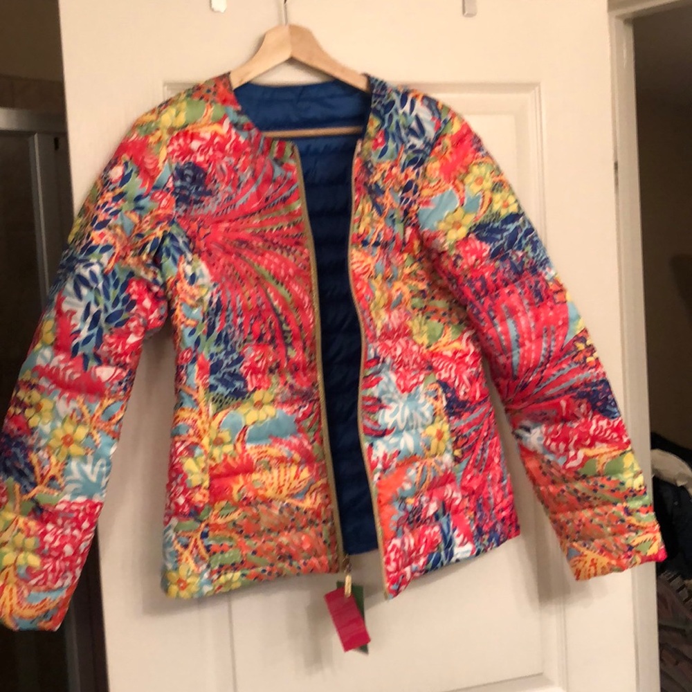 Lilly Pulitzer multicolor jacket reversible Medium